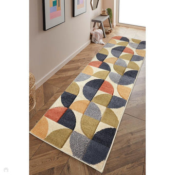 Newport Abstract Multicolour Runner-Melrose-Rug Love - The Most Loved Rug Store